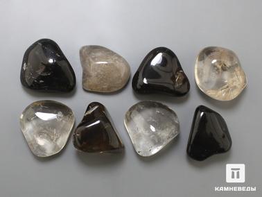 Раухтопаз, Дымчатый кварц. Раухтопаз (дымчатый кварц), галтовка 1,5-2 см