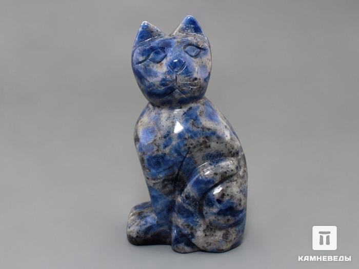 Кошка из содалита, 7,5х4х3 см, 23-289, фото 1