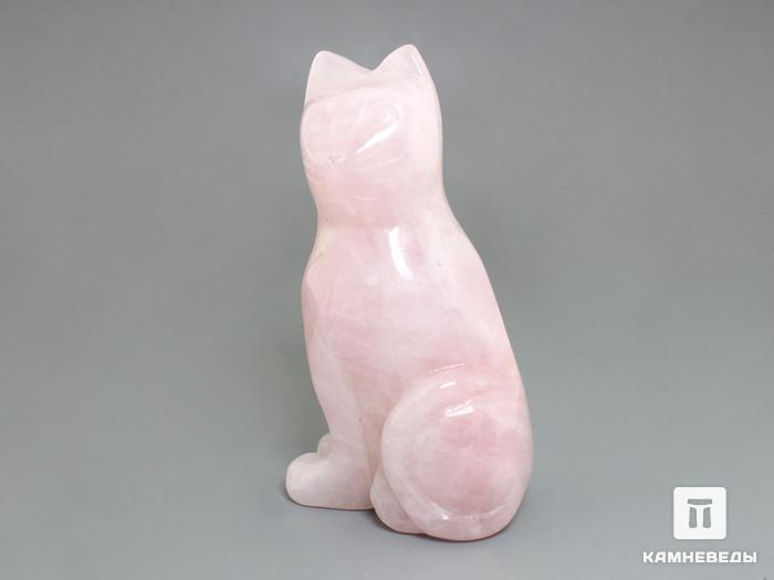 Кошка из розового кварца, 7,5х4х3 см, 23-281/1, фото 2