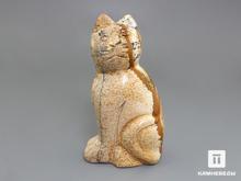 Кошка из песочной яшмы, 7,5х4х3 см