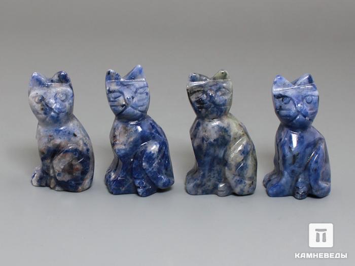 Кошка из содалита, 3х1,7х1,3 см, 23-289/2, фото 3