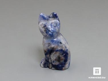 Содалит. Кошка из содалита, 3х1,7х1,3 см
