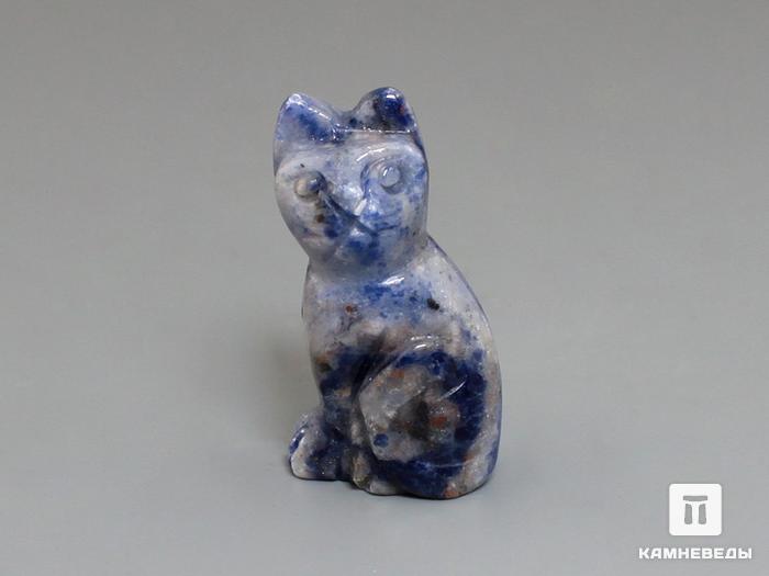 Кошка из содалита, 3х1,7х1,3 см, 23-289/2, фото 1