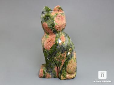 Унакит. Кошка из унакита, 7,7х4х2,8 см