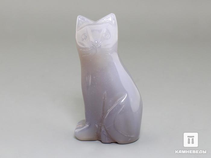 Кошка из серого агата, 5х2,7х2 см, 23-288/1, фото 1