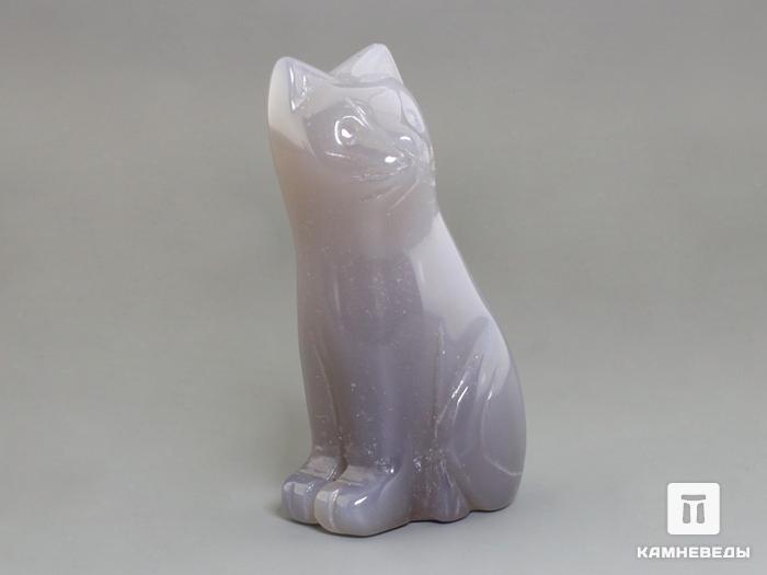 Кошка из серого агата, 5х2,7х2 см, 23-288/1, фото 2