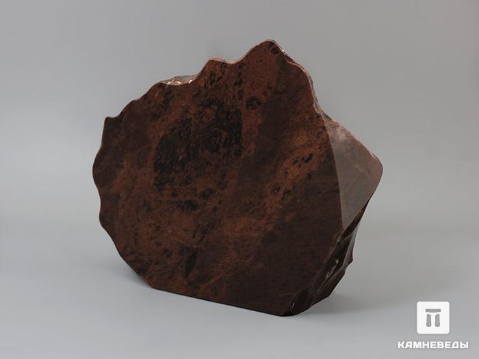 Обсидиан коричневый, полированный срез 17,1х12,6х4,9 см, 11-116/3, фото 2