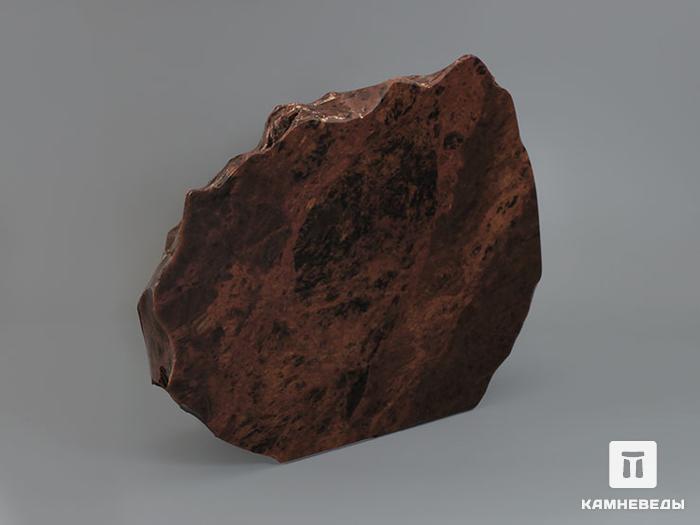 Обсидиан коричневый, полированный срез 17,1х12,6х4,9 см, 11-116/3, фото 3