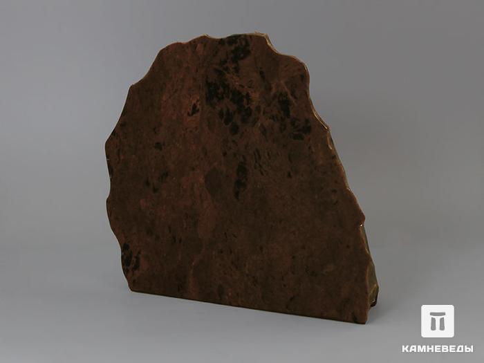 Обсидиан коричневый, полированный срез 14,9х12,8х4,2 см, 11-116/4, фото 3