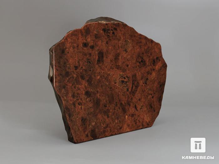 Обсидиан коричневый, полированный срез 13,6х10,6х4,1 см, 11-116/6, фото 2