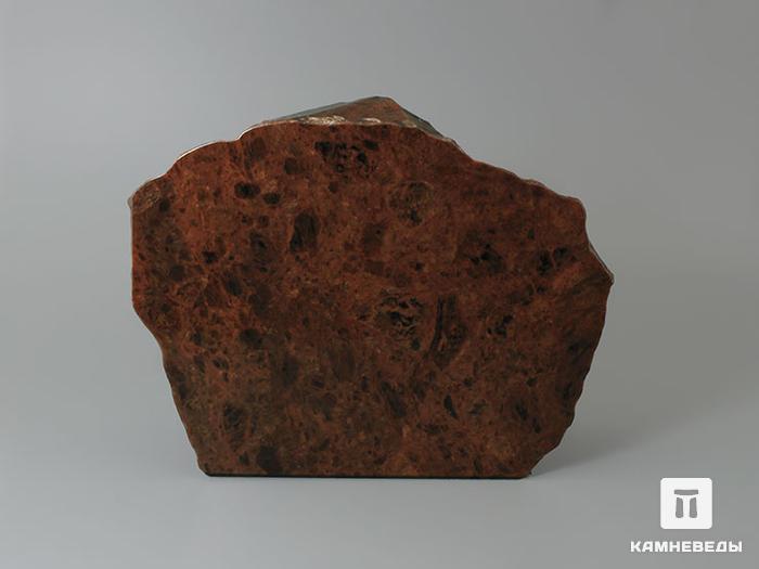 Обсидиан коричневый, полированный срез 13,6х10,6х4,1 см, 11-116/6, фото 1