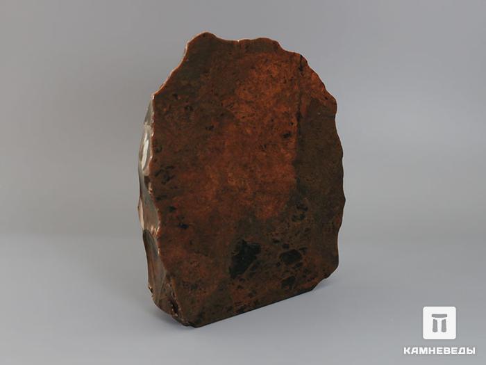 Обсидиан коричневый, полированный срез 14,2х12,8х3,9 см, 11-116/5, фото 2