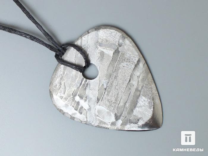 Медиатор из метеорита Сеймчан, 3х2,5х0,2 см, 16-1/3, фото 3