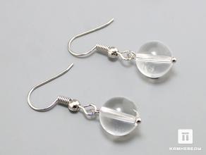 Серьги из горного хрусталя (кварца)