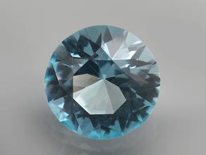 Топаз голубой, огранка 8х5 мм (2,05 ct)