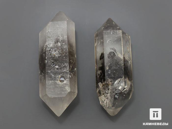 Горный хрусталь (кварц), двухголовый кристалл 5х1,5 см, 10-180/7, фото 1
