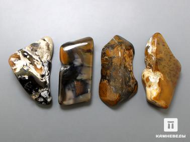 Агат, Халцедон. Агат дендритовый (халцедон), галтовка, 4-6 см