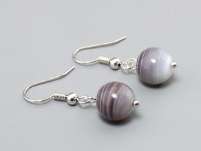 Серьги из агата
