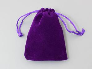 Мешочек бархатный, фиолетовый, 9х7 см