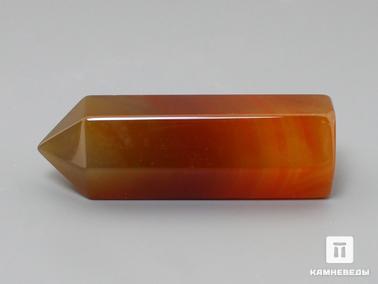 Сердолик. Сердолик в форме кристалла, 4,7х1,6х1,5 см