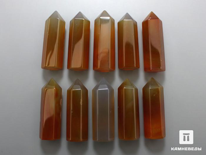 Сердолик в форме кристалла, 4,7х1,6х1,5 см, 71-14/10, фото 3