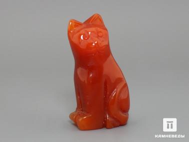 Сердолик. Кошка из сердолика, 5х2,7х1,8 см