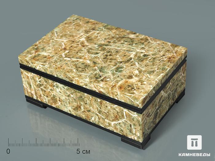 Шкатулка из берилла, 12х8х5 см, 25-18, фото 1