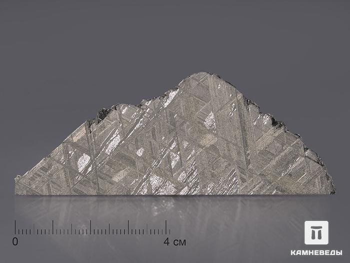 Метеорит Muonionalusta, пластина 8,5х3,4х0,2 см, 10-185/8, фото 4