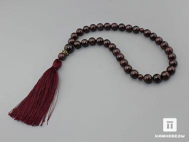 Альмандин, Гранат. Чётки из альмандина (граната), 33 бусины