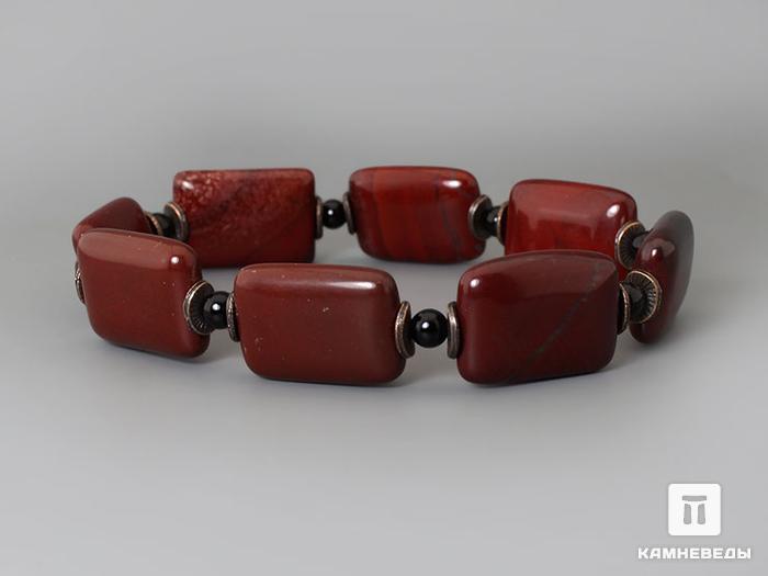 Браслет из красной яшмы и чёрного агата, 2-61/9, фото 2