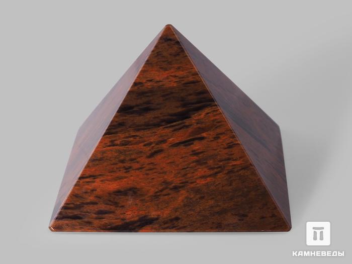 Пирамида из коричневого обсидиана, 9х9х6,5 см, 20-9/12, фото 2