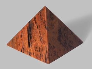Пирамида из коричневого обсидиана, 9х9х6,5 см