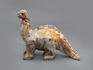 Брахиозавр из агальматолита, 7,4х6,2х3 см, 23-56/9, фото 1