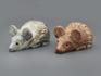 Мышь из агальматолита, 7,5х4,3х3,4 см, 23-56/7, фото 3