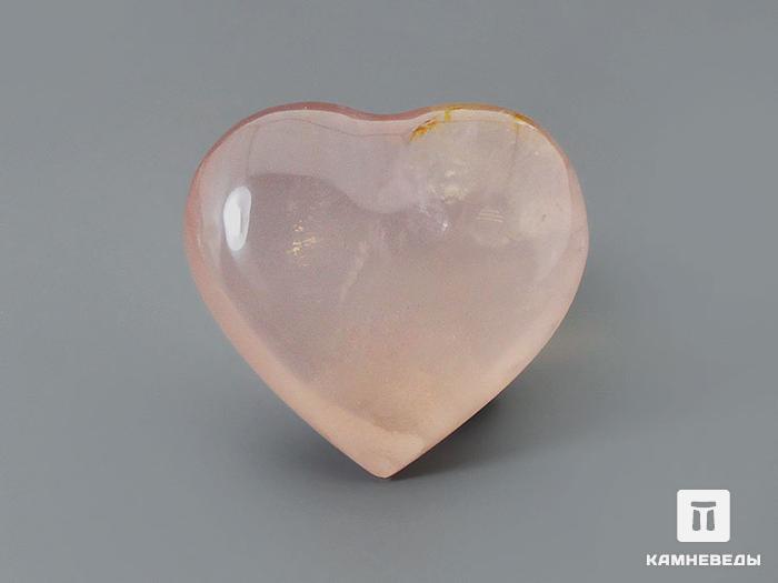 Сердце из розового кварца, 2,7х2,5 см, 23-44/11, фото 1