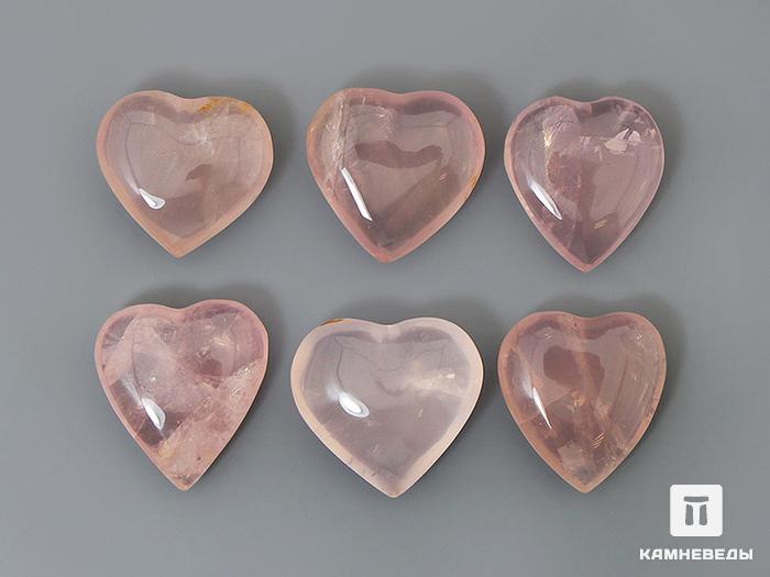 Сердце из розового кварца, 2,7х2,5 см, 23-44/11, фото 2