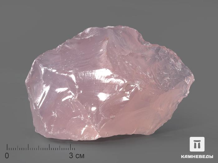 Розовый кварц (высший сорт), 7,6х5,5х3,5 см, 10-109/17, фото 1