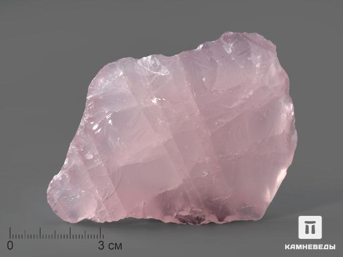 Розовый кварц (высший сорт), 8,2х6х2,4 см, 10-109/16, фото 1