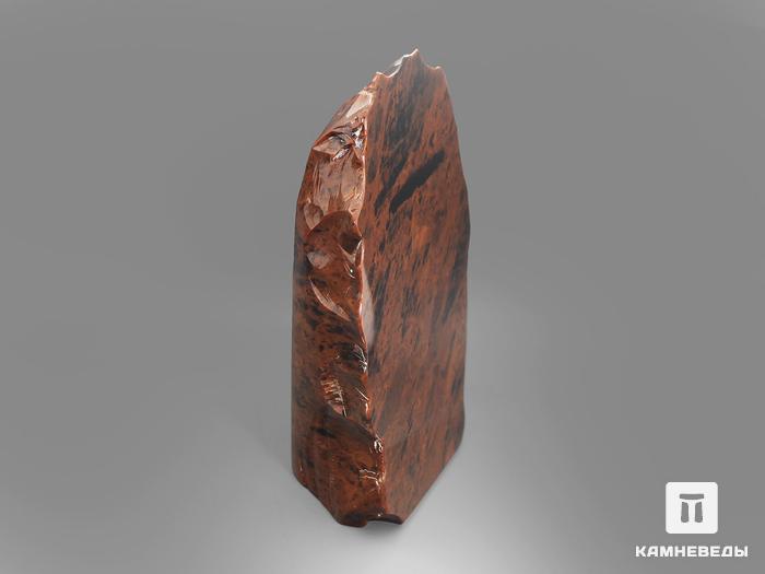 Обсидиан коричневый, полированный срез 14,6х12,2х5 см, 11-116/9, фото 2