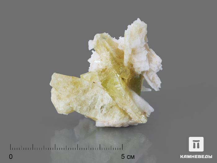 Бразилианит с альбитом, 5,3х5,2х3,3 см, 10-246/1, фото 1