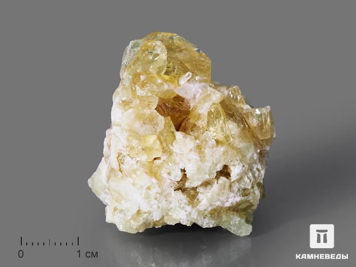 Бразилианитс альбитом, 3,7х3х2,6 см, 10-246/5, фото 1