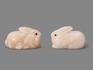 Заяц из ангидрита, 7,5х4,4х3,5 см, 23-255/5, фото 2