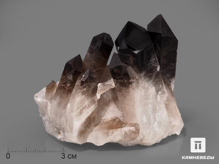 Раухтопаз (дымчатый кварц), сросток кристаллов 9х7,1х6 см, 10-100/30, фото 1