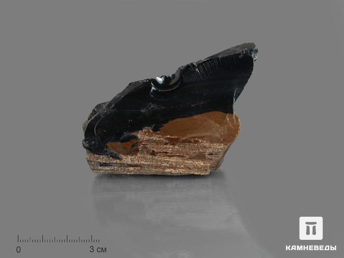 Обсидиан (вулканическое стекло), 5 см, 10-641, фото 1