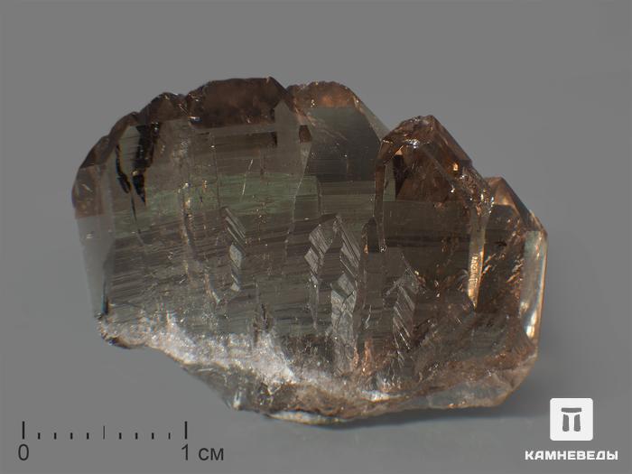Дымчатый кварц, расщеплённый кристалл, 3,1х2х0,9 см, 10-640/5, фото 1