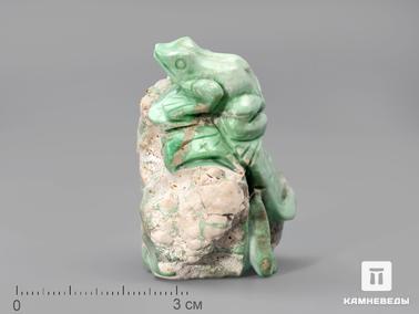 Варисцит. Лягушка из варисцита, 4,7х4,3х3 см
