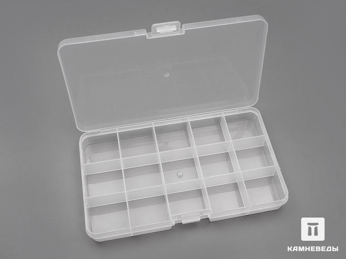 Пластиковая коробка для хранения камней (15 ячеек), 102-17/8, фото 2