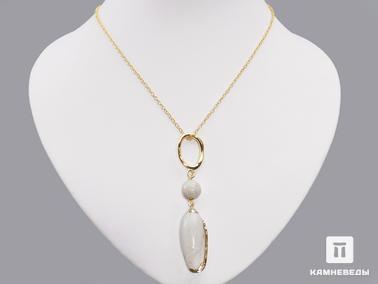 Кораллы. Кулон из окаменелого коралла с раковиной