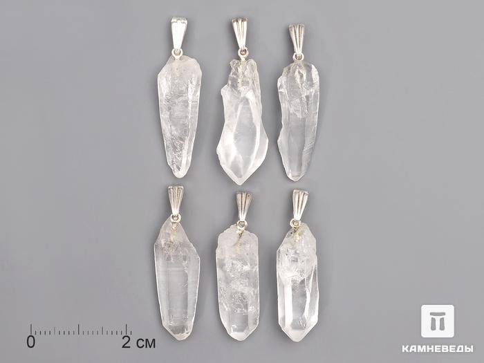 Кулон из необработанного кристалла горного хрусталя, 1,5-2,7 см, 40-17/7, фото 3