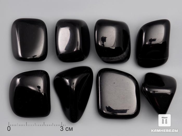 Агат чёрный, галтовка 2,5-3 см, 12-149/2, фото 1